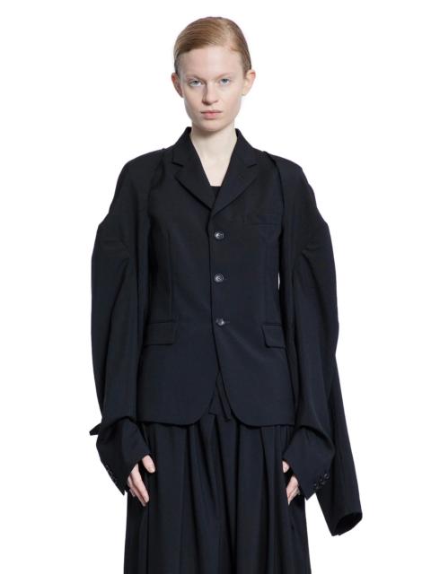 Comme Des Garçons Nylon-And-Wool-Blazer-With-Removable-Sleeves