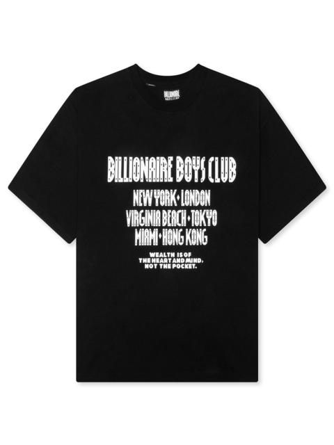 BILLIONAIRE BOYS CLUB CLUB S/S TEE - BLACK