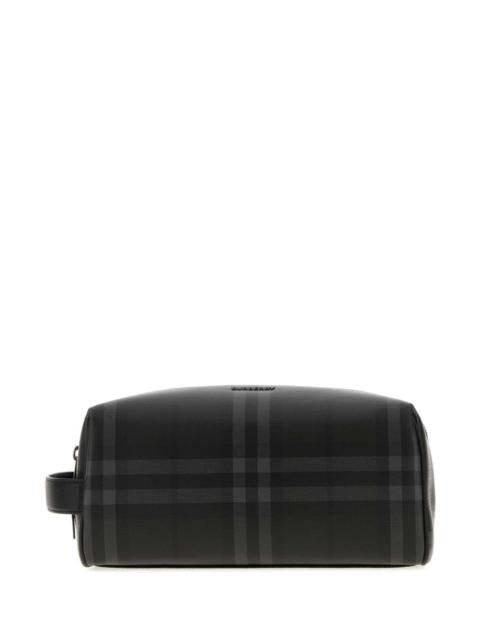 Burberry Burberry Men Printed Canvas City Check Beauty Case