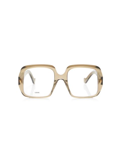Loewe Square-Frame Acetate Glasses neutral