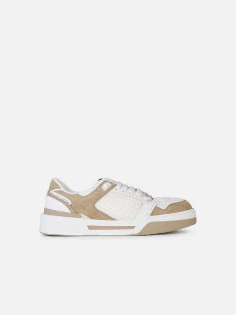 Dolce & Gabbana 'NEW ROMA' WHITE LEATHER SNEAKERS