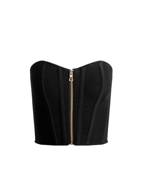 Alice + Olivia TASHA ZIP FRONT CORSET