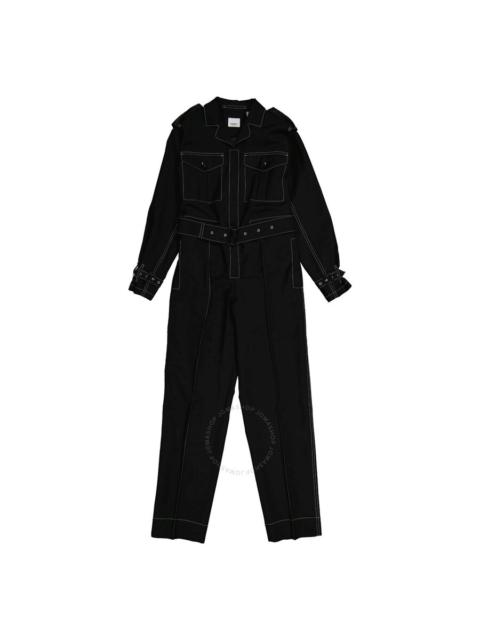 Burberry Burberry Black Catalina Long-Sleeve Belted Jumpsuit