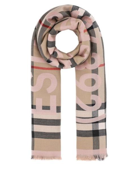 Burberry Woman Embroidered Silk Blend Scarf