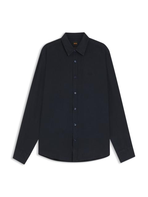 BOSS REGULAR-FIT SHIRT IN LINEN