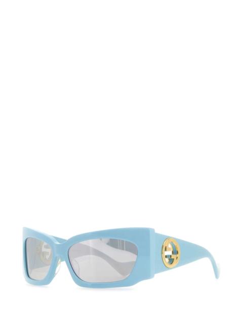 GUCCI Gucci Women Light-Blue Acetate Sunglasses
