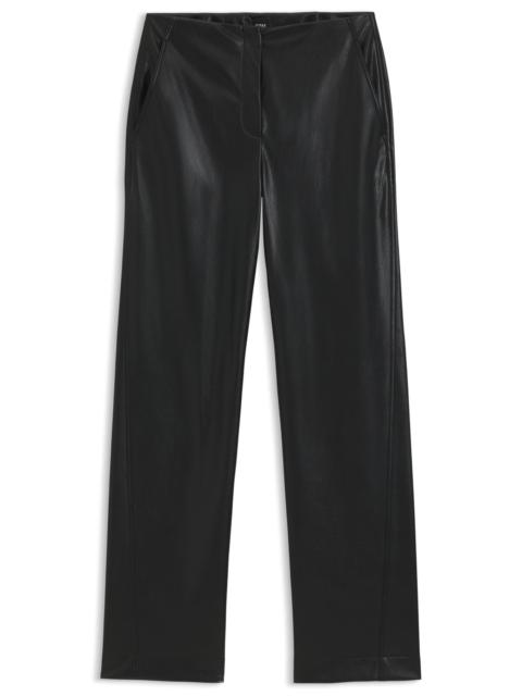 BOSS STRAIGHT-LEG TROUSERS IN FAUX LEATHER
