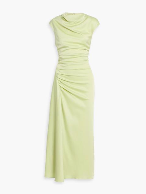 SIMKHAI Burke draped satin maxi dress