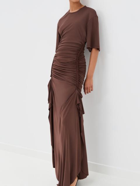 CHRISTOPHER ESBER Shibari Jersey Ruched Tee Dress