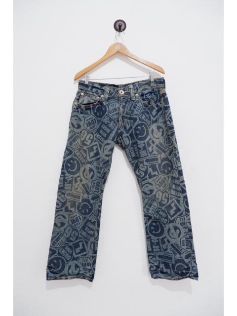 Hysteric Glamour Vintage Co & Lu Printed Smile Jeans