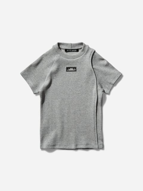 OTTOLINGER Women's Decontructed Rib T-Shirt Silver Melange