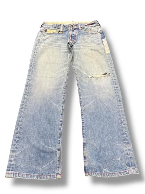 Other Designers Vintage Fuji Japan Faded Wash Distressed Denim