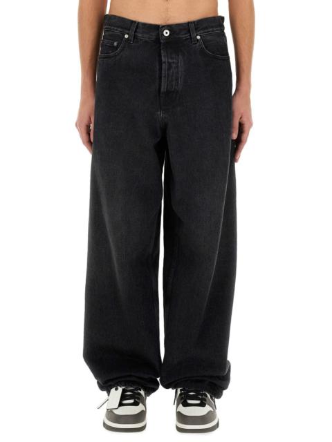 Off-White Men Loose Fit Jeans