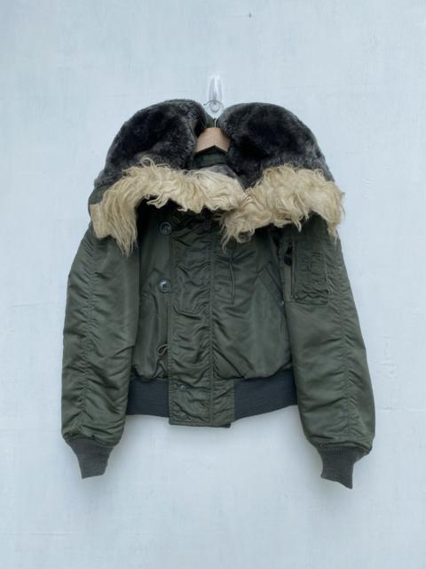 Buzz Rickson's TRUE VINTAGE 1975 DAKOTA INDUSTRIES BOMBER JACKET FUR HOODED