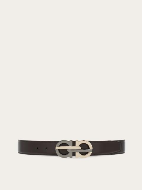 FERRAGAMO Reversible and adjustable Gancini belt