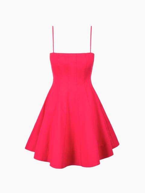 STAUD STAUD WYLIE MINI DRESS CHERRY