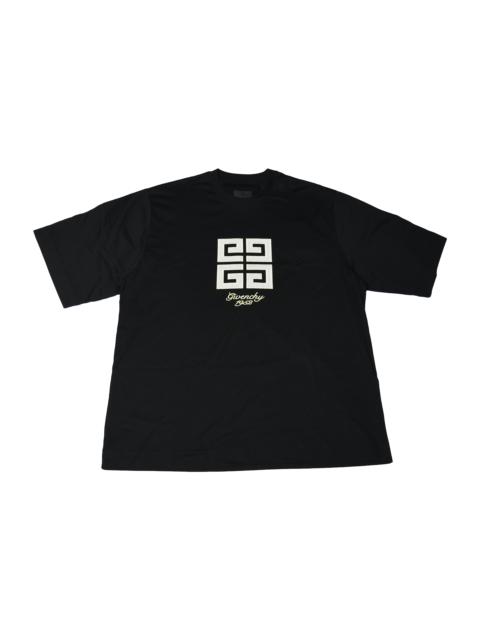 Givenchy Givenchy Logo-Embroidered 4G-Motif T-shirts Black