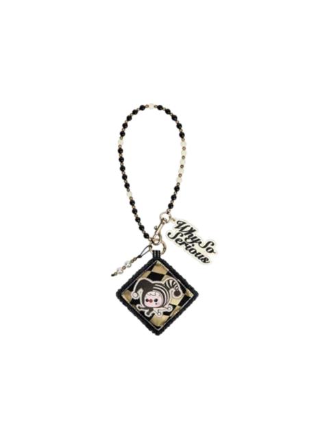 POP MART Pop Mart WHY SO SERIOUS Series Hacipupu Silver Mist Clown Pendant Chain