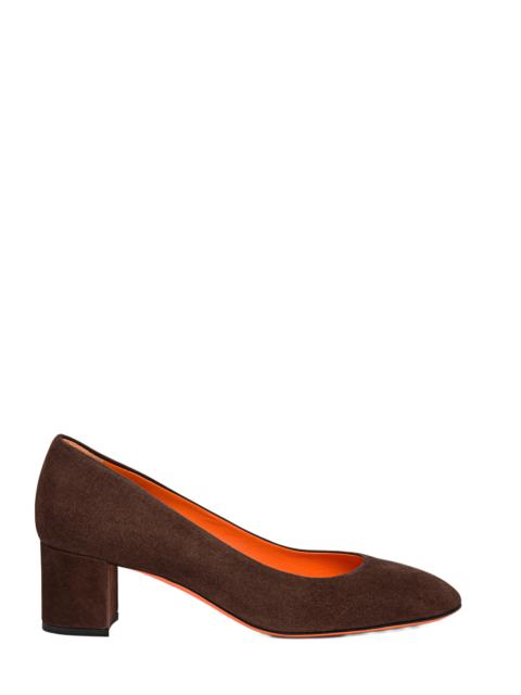 Santoni Santoni Women's Fight Brown Suede Low-Heel Pump at Nordstrom
