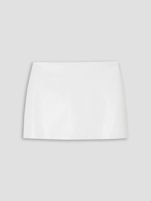 AGOLDE Agda leather-blend mini skirt