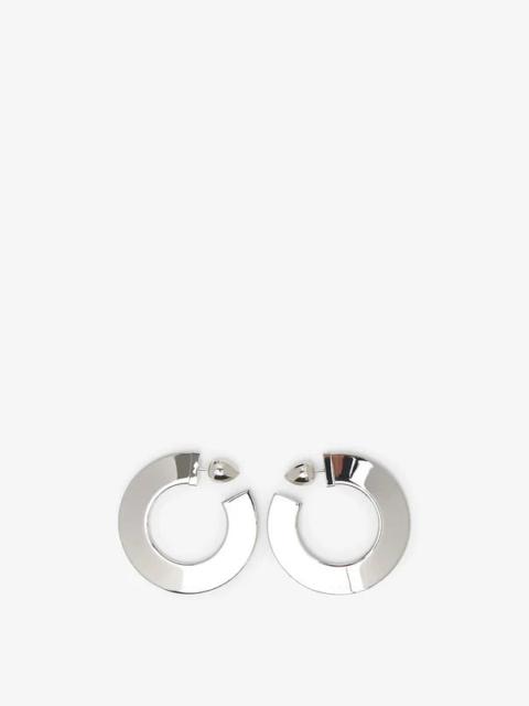 Alaïa Alaïa Blade Hoops Earrings Silver Women