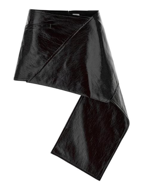 courrèges 'Fold Vinyl Mini' skirt