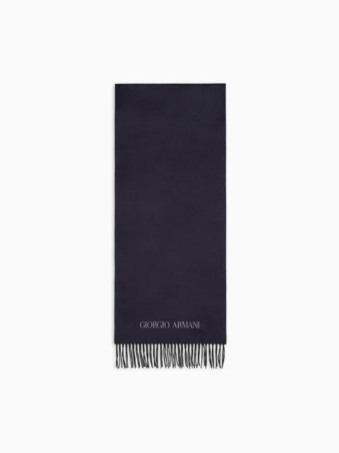 GIORGIO ARMANI SILK AND CASHMERE SCARF