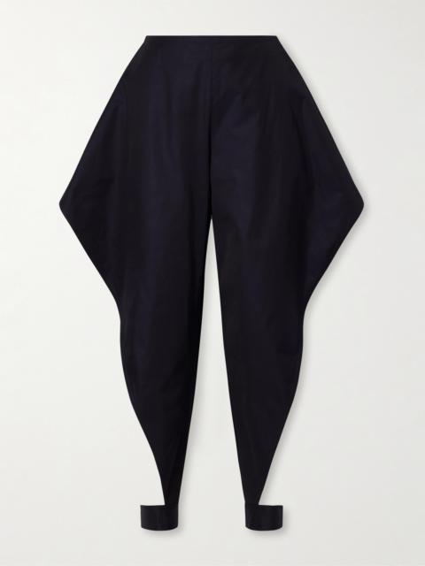 Alaïa Triangle Cotton-gabardine Wide-leg Pants