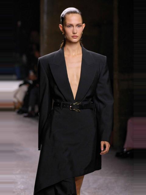 Bottega Veneta French Calf Leather Bunny-Detailed Buckle Belt black