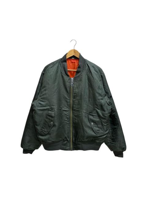 Other Designers Japanese Brand - Vintage MA-1 RIVERSIBLE FLIGHT BOMBER JACKET