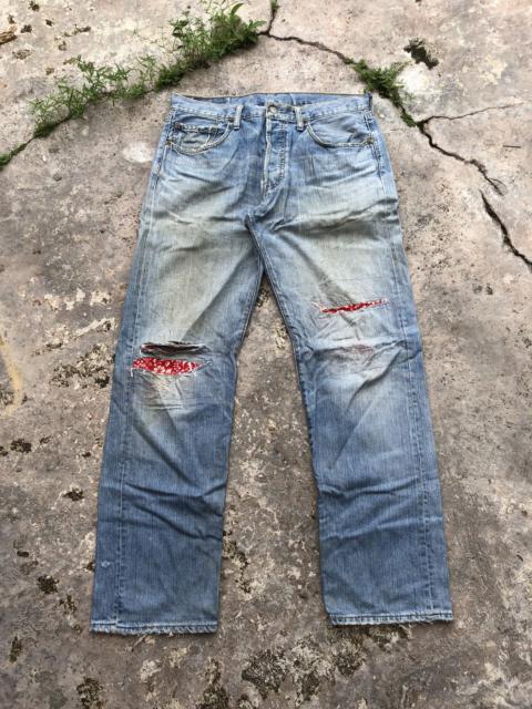Other Designers Levi's × Vintage - Y2K Vintage Levi’s 501 Jeans Distressed Patchwork