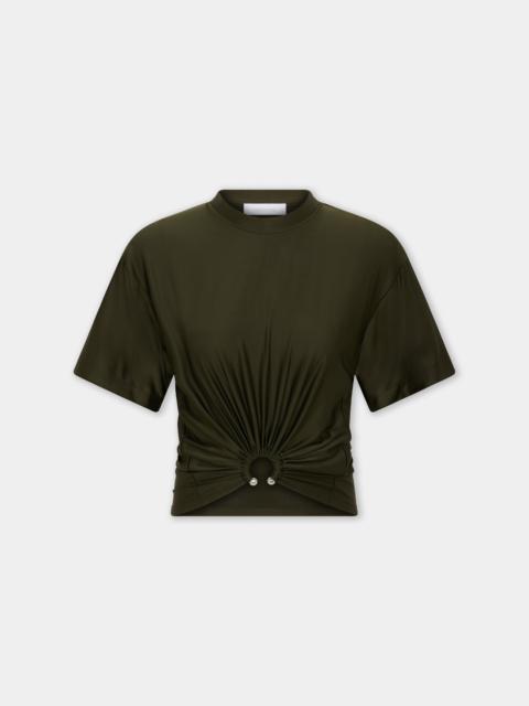 rabanne CROPPED T-SHIRT IN JERSEY