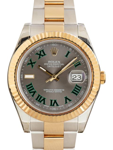 ROLEX Used Rolex Datejust II Ref 116333 Wimbledon Dial