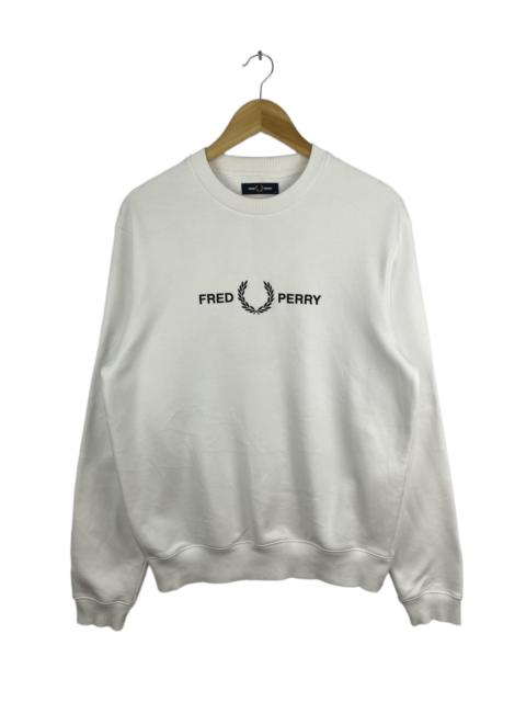 Fred Perry Fred Perry Centre Logo Sweatshirt White