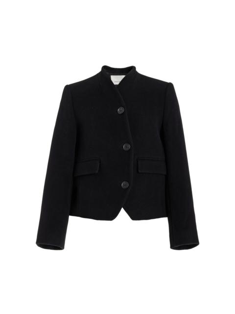 House of Dagmar Curved Wool-Blend Jacket black