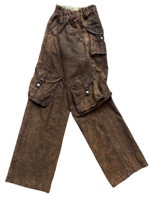 Other Designers Ecko Unltd. - Y2k Ecko Bondage Distressed Baggy Parachute Cargo Pant 31x32