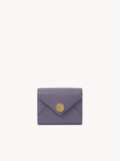 Chloé SMALL ENVELOPE TRI-FOLD IN GRAINED LEATHER
