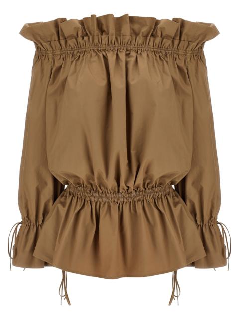 Saint Laurent Women Curled Dress