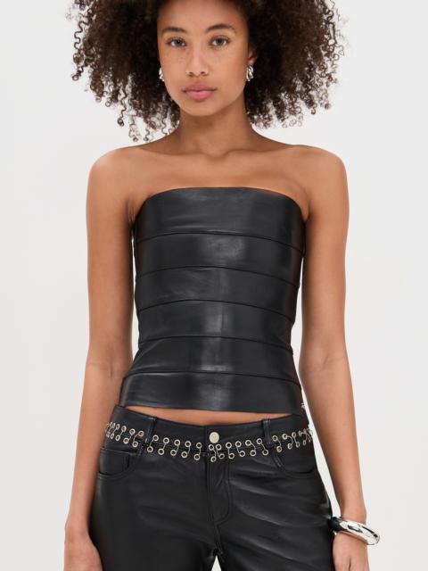 miaou Lupe Leather Corset