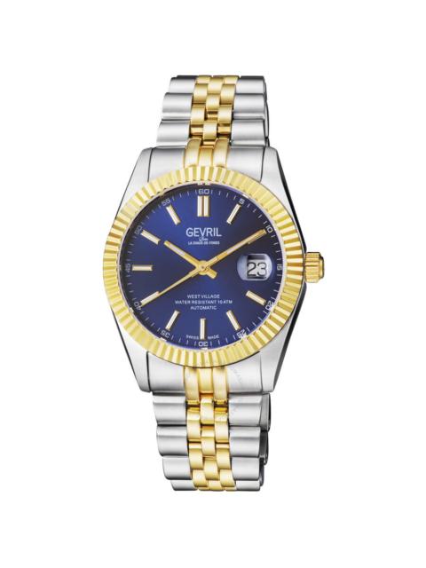 Other Designers Gevril West Village Automatic Blue Dial Men's Watch 48904