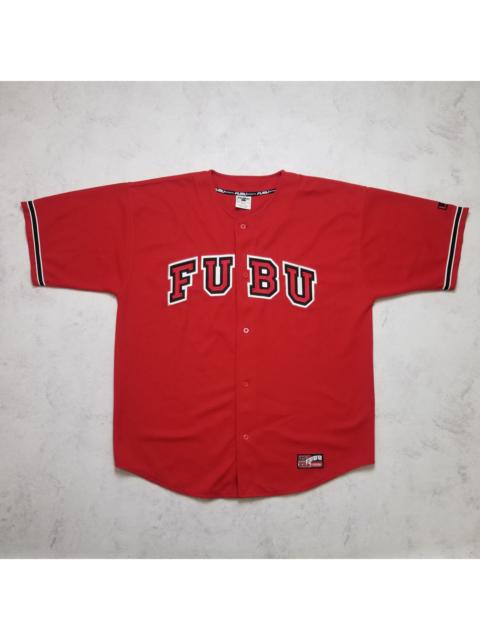 Other Designers Vintage Y2K FUBU Sports Red Baseball Stitched Hip Hop Jersey