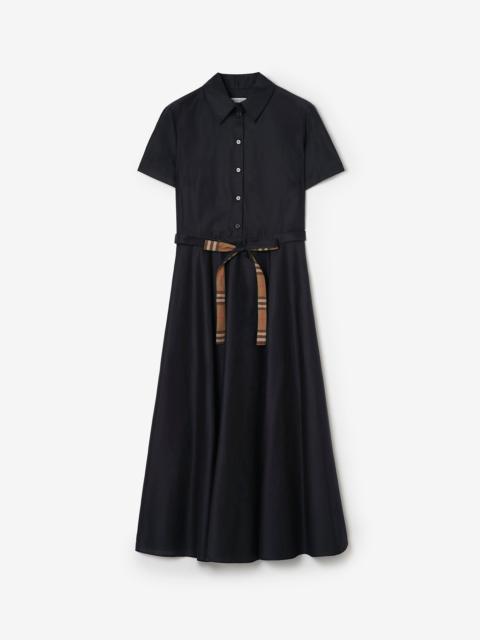 Burberry Cotton Blend Shirt Dress