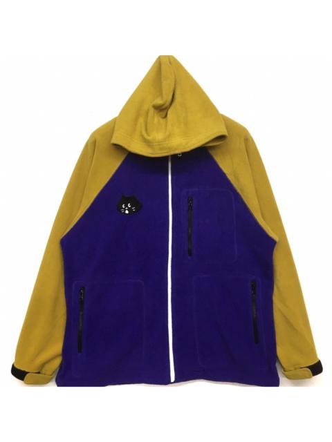 Other Designers Vtg 90s NE NET Issey Miyake multicolor fleece hooded jacket