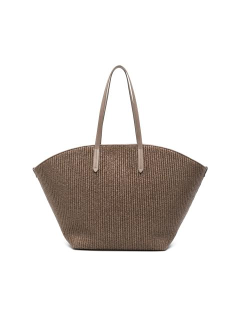 Brunello Cucinelli woven tote bag