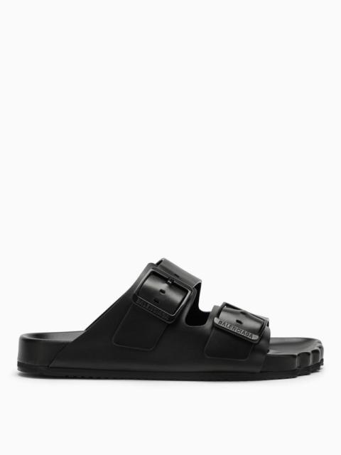 BALENCIAGA Balenciaga Black Leather Sunday Sandal Men