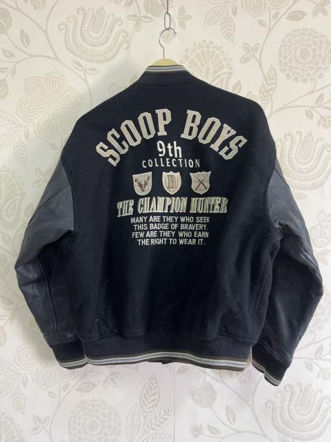 Leather - Vintage Scoop Boys The Champion Hunters Varsity