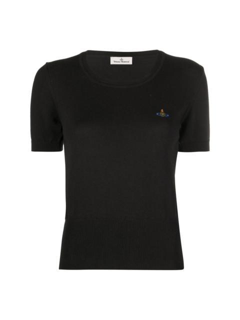 Vivienne Westwood Orb-embroidered knitted top