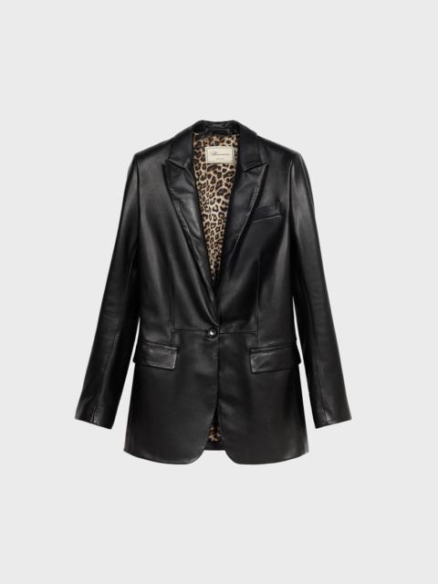 Blumarine PLONGÉ LEATHER JACKET