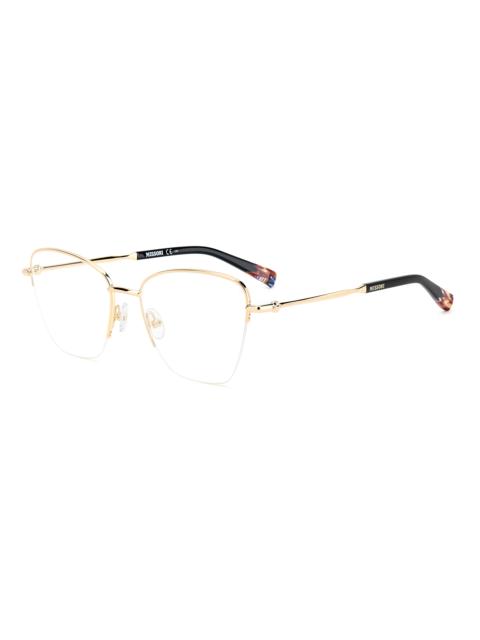 Missoni Missoni Ladies Rose Gold Rectangular Eyeglass Frames MIS-0122-000