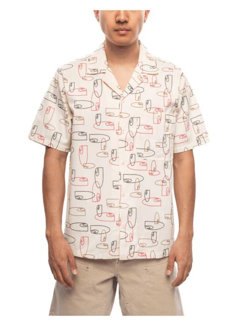 Carhartt S/S Sumor Shirt OUTLINE PRINT, WAX